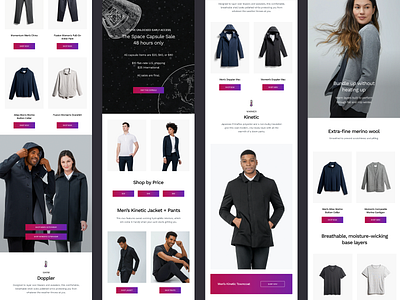 Ministry of Supply Campaign Designs campaign design ecommerce email email design email designer email marketing fashion brand klaviyo web design