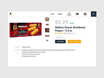 Amazon Redesign amazon design flat ui web
