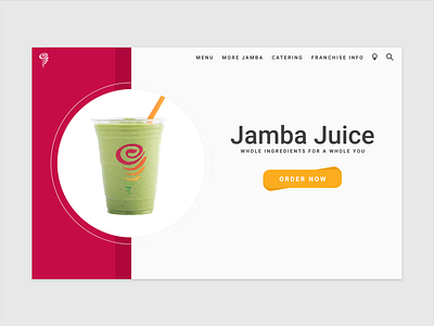 Jamba Juice Redesign design flat jamba juice modern redesign ui uidesign web