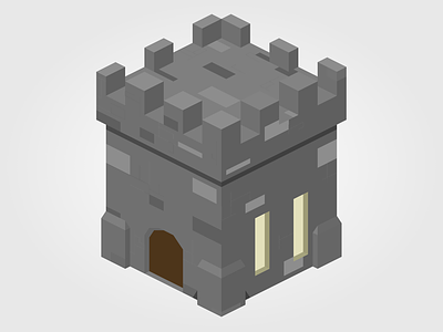 Isometric Castle castle house illustration isometric medieval