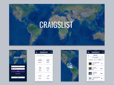 Craigslist Redesign Concept app branding branding design concept concept art craigslist logo rebrand ui ui design user interface uxdesign uxui