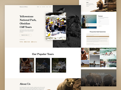 Cliff Tours Homepage Design homepage ui web design web ui website design