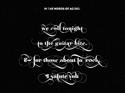 School of Rock / ACDC Quote acdc black and white design quote quotes rock schoolofrock type typogaphy