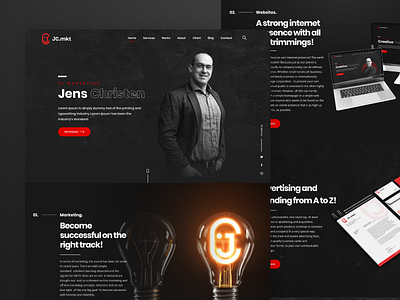 Website Agency - Dark Theme