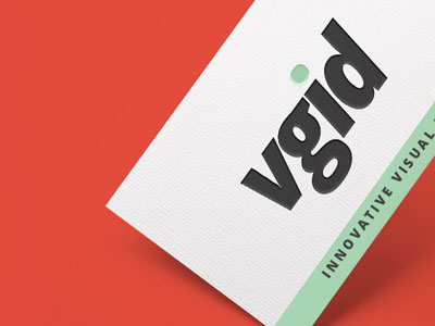Vanguard Ideation Splash branding business card solid splash