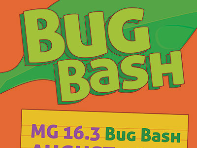 Bug Bash bug event illustration marcom marketing poster