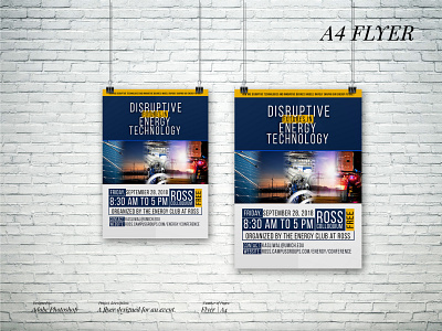 Disruptive Energy Tech mockup2 flyer flyer design flyer mockup graphicsdesign poster design