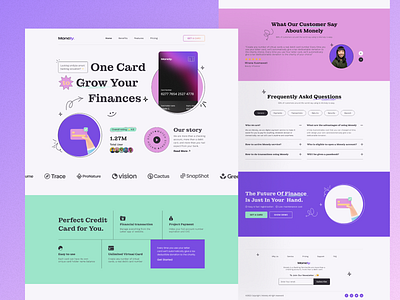 Credit Card Service Website bank banking banking website credit creditcard dailyui finaces finance financial website landing landing page ui webdesign