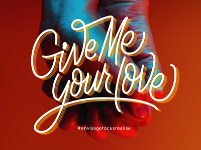 Give Me Your Love Cover Design branding design hand drawn lettering lettermark logo minimal type typedesign typography vector