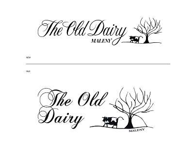 The Old Dairy Maleny Logotype improvement