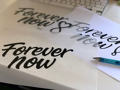 Process sketches - Forever Now Logo