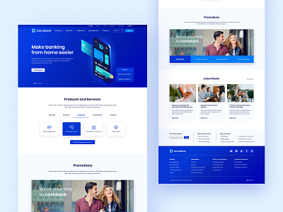 Donutbank Home Page Exploration app bank banking clean design dribbble dribbble best shot finance flat homepage icon landing page minimal ui uidesign ux web website