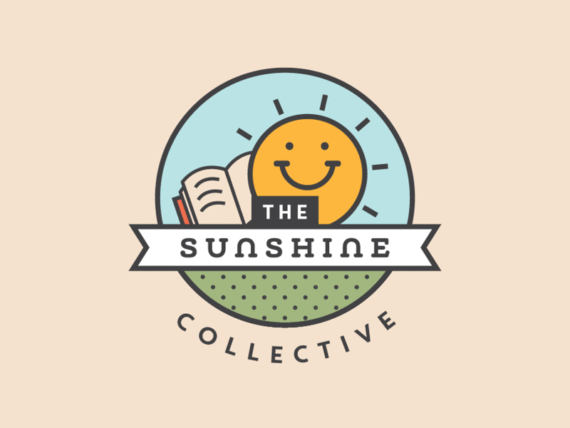 Sunshine Collective Branding badge branding children collective education kids logo online pop art sun sunshine tutor