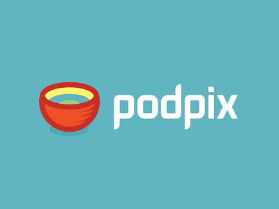 Podpix andres brand digital identity logo podpix studio vector vizio web