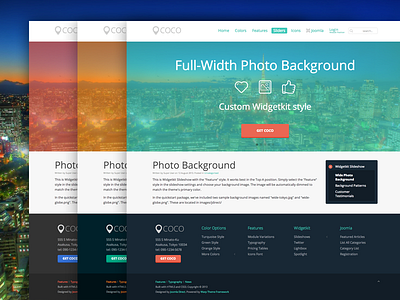 Coco Template: full-screen backgrounds