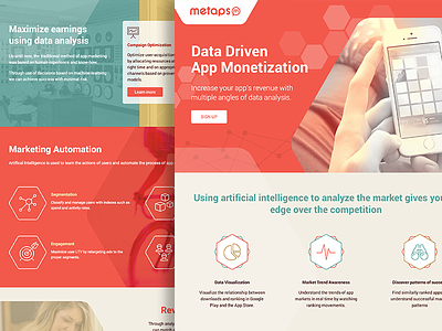 Metaps marketing site