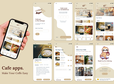 Cafe Apps app design mobile mobile app design mobile ui ui ui design ux uxdesign