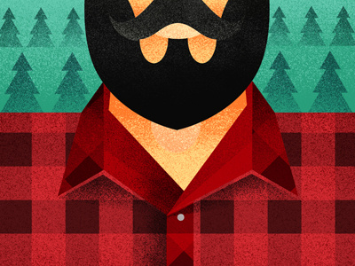 F is for Flannel 45min daily workout fannel illustration lumberjack texture warm ups