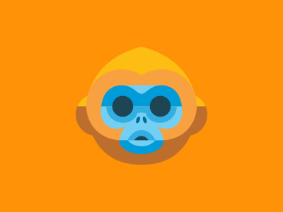 Golden Monkey redesign creepy fucker gold icon iphone mailchimp monkey orange
