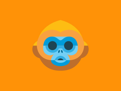 Golden Monkey redesign mailchimp icon iphone monkey creepy fucker gold orange