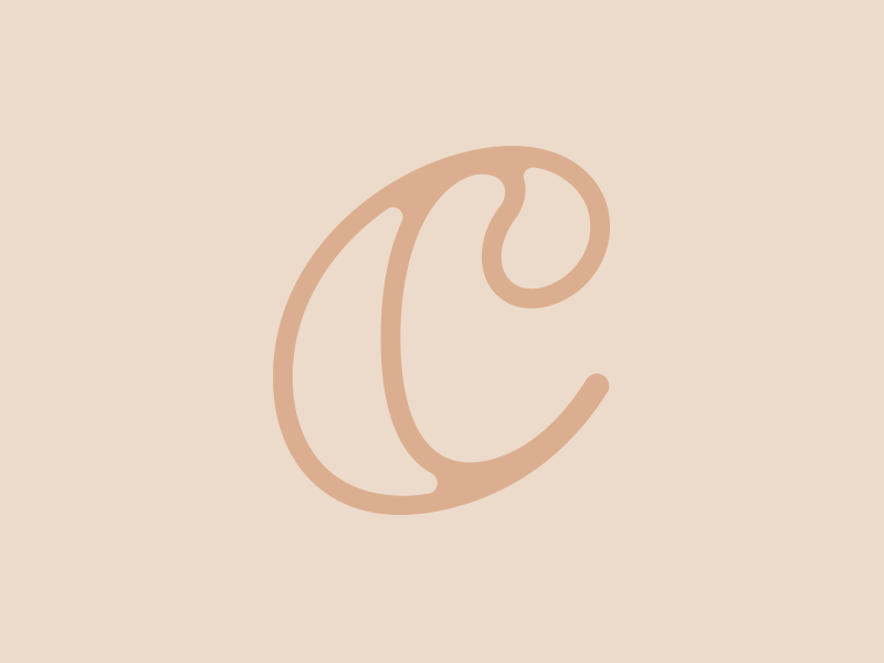 Channing Creative Co. blush brand branding c identity letter logo navy process