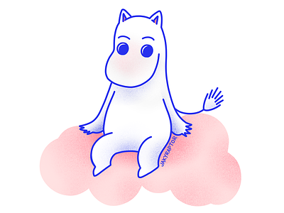 day 8/30 - favorite animated character character illustration moomin