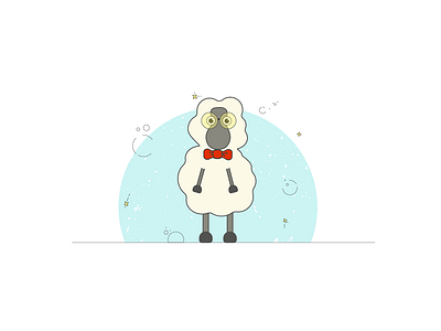 Овечка Долли векторя графика дизайн иллюстрация овечка