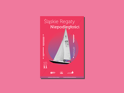 Silesian Regatta - Poster competetion design graphic design illustration poster race regatta sail sailing vector yacht