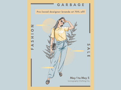 Garbage Sale Poster in CANVA