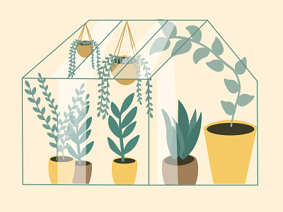 Plant Kingdom 🌿 2d adobe art artist design digital flat freelancer green illustration illustrator minimal plant vector