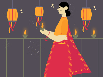 Diwali 2021 adobe artist character design digital flat freelancer graphic design illustration illustrator