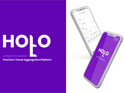 HOLO app branding deaplane design flight holo innovative logo minimal platform premium travel typography ui ux web