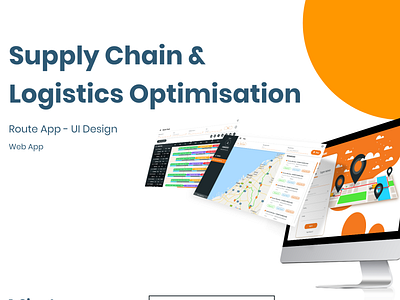 Supply Chain & Logistics Optimization app gantt optimisation route supply chain uiux web web app web app design webapp website website builder