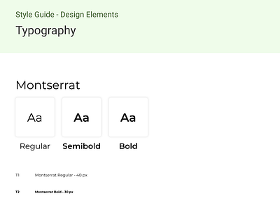 Style Guide - Typography branding design typography ui uiux web website