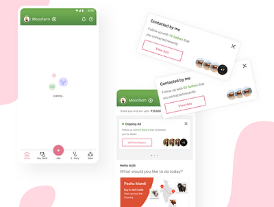Mooofarm - Dairy Business Management App app branding graphic design illustration ui uiux ux