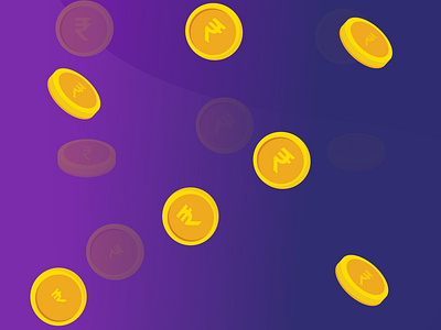 Indian Gold Coins Illustration