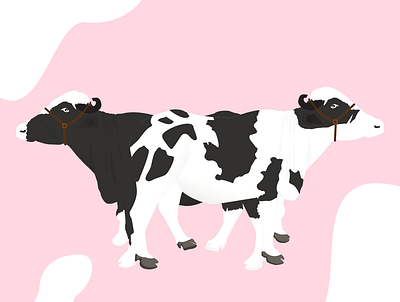 Indian Cattle Illustration cattle design illustration illustrator indian cattle