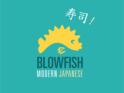 Blowfish Logo branding logo restaurant sushi
