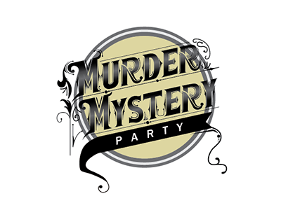 Murder Mystery Logotype handlettering logo typography