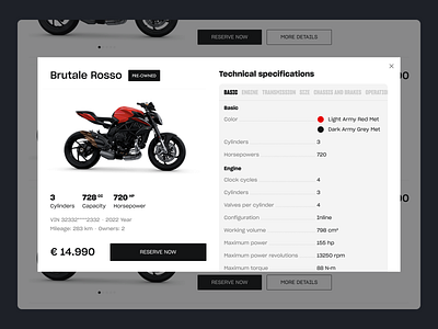 New MV Agusta Dealer Site app bike dealer dealer web site design minimalism moto motorcycle mv agusta online market shop ui ux