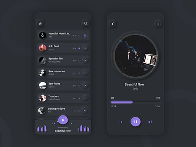 Music Player Skeuomorphic