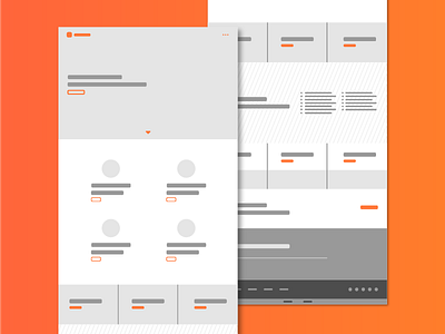 Sculpt Wireframe – Home Template interface mockup ui ux web web design website wireframe