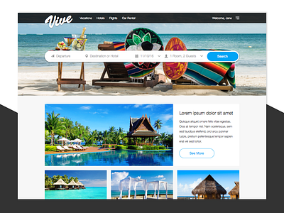 Travel Website Landing Page