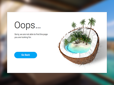 Travel Website 404 Page