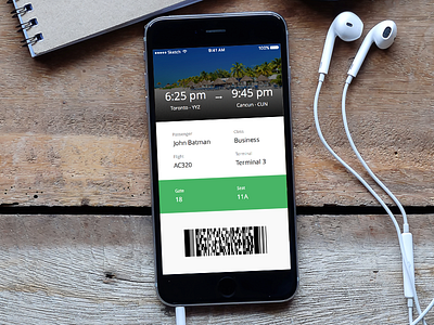 Boarding Pass E-Ticket 024 boarding pass dailyui e ticket travel