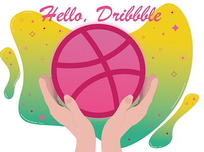 Hello, Dribbble! debut hellodribble illustration