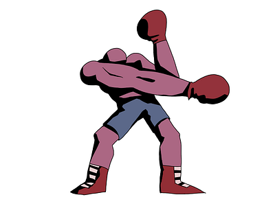 Boxer Character Illustration character design character drawing drawing illustration