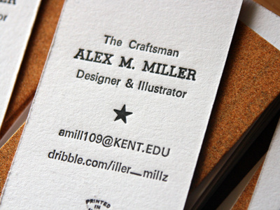 DIY Hand Crafted Business Cards chandler price cleveland craftsman design diy hand crafted ink letterpress ohio sandpaper type high press typography