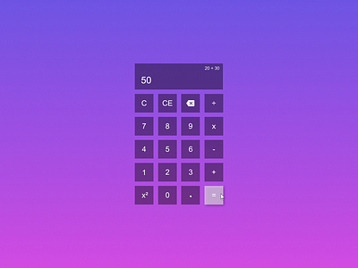 Calculator - Daily UI 004 calculator daily ui daily ui 004 dailyui design flat gradient ui ux web