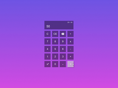 Calculator - Daily UI 004